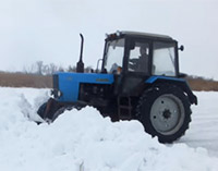 Уборка снега на дорогах и улицах